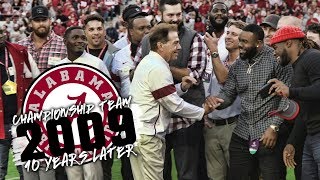 Watch as Alabama's 2009 National Championship team is honored on the field pregame vs Arkansas