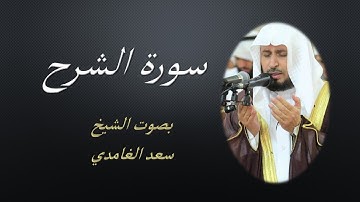 94 Sourat Ash Sharh  Saad EL Ghamidi سورة الشرح سعد الغامدي مكررة 7 للحفظ