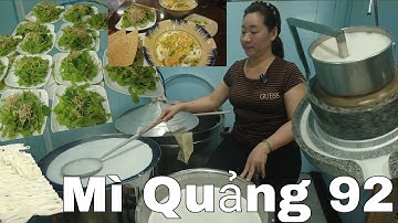 Quá độc đáo MÌ Quảng chính gốc 92 sợi mì làm thủ công tại chỗ ở SÀI Gòn tô 60k full tôm, sườn, gà