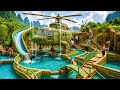 90 Watch a 90-Day Journey to Build an Underground Helicopter House & Pool with Primitive Tools 🚁💧