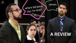 Review: PERFECT RESPONSE to MUSLIM on Trinity/Jesus is God-Nabeel Qureshi (MUST WATCH)