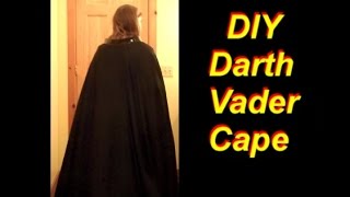 How to make a Darth Vader costume Part 4: The Cape