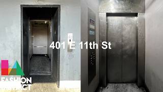 Nasty Generic Hydraulic Elevator - 401 E 11th St, Fashion District - Los Angeles, CA