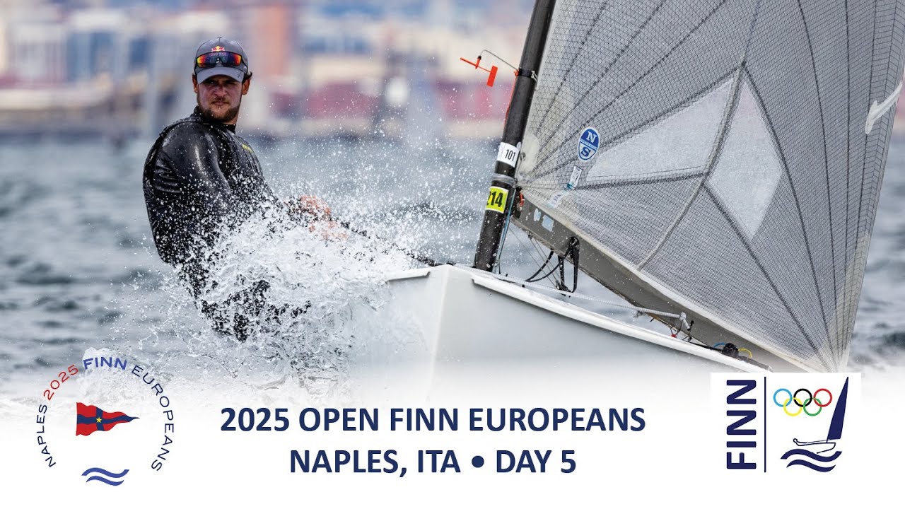 Highlights from Day 5 of the 2025 Open Finn Europeans in Naples, Italy