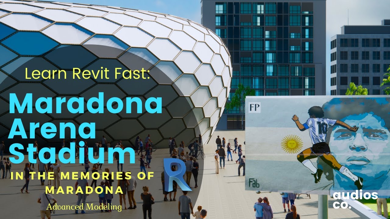 Revit tutorials how to make a footbal stadium model + enscape YouTube