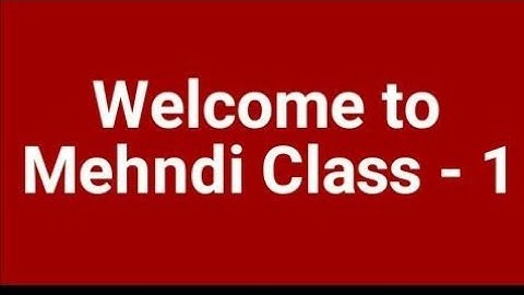Mehndi Class-01 /how to learn Mehndi for beginners/circle practice/how to learn henna/mehndi class