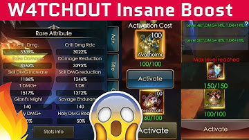 W4TCHOUT 🔥 - Boosting Rares Attributes - Legacy Of Discord