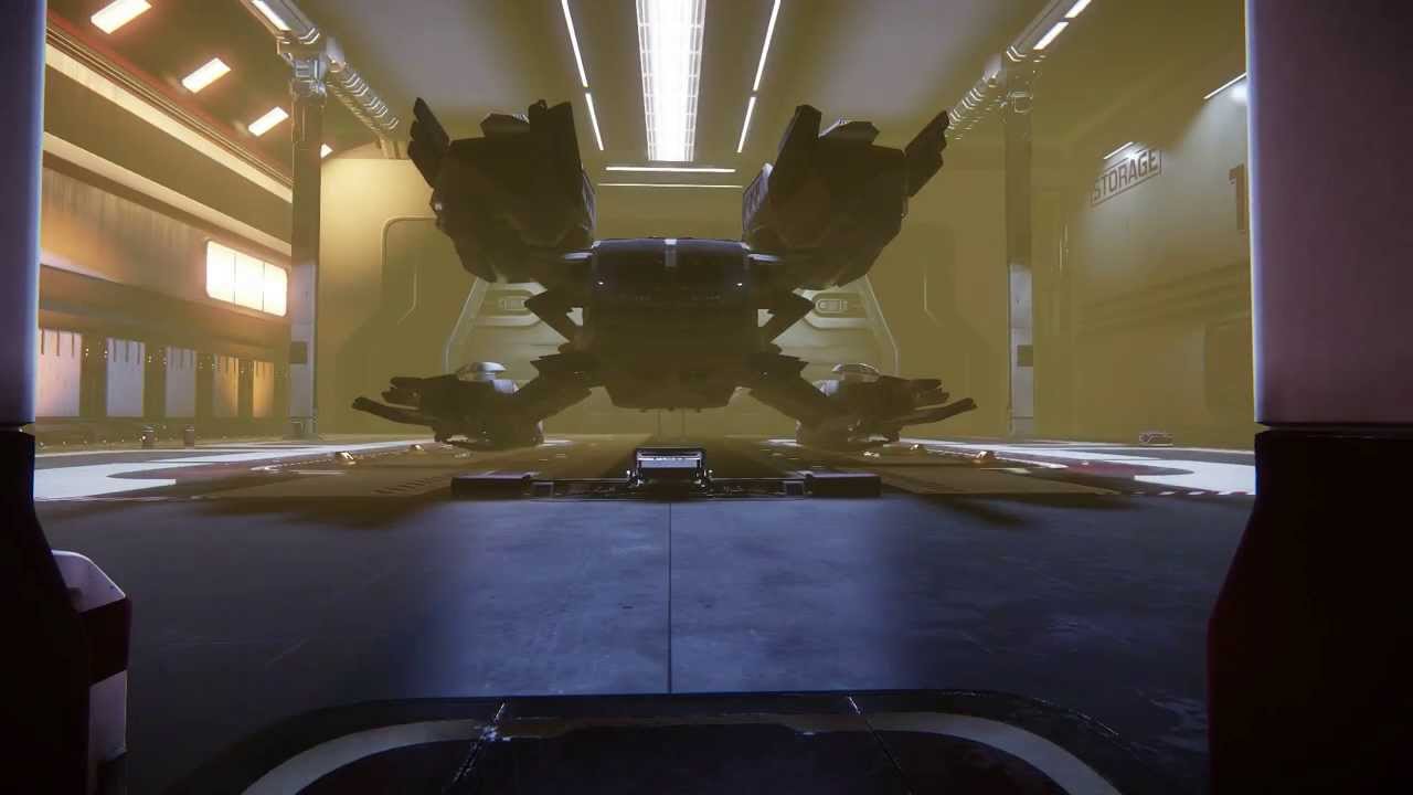 Star Citizen Deluxe Hangar with Constellation Walkaround - YouTube