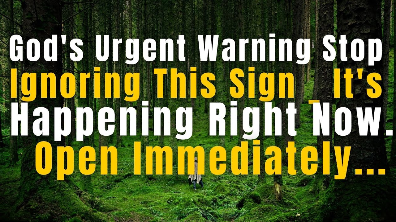 God’s Urgent Warning | Stop Ignoring This Sign — It’s Happening Right Now.