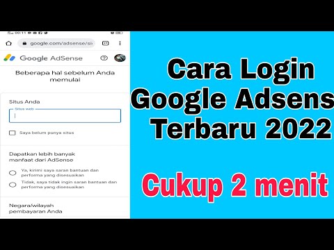 Login adsense terbaru 2022||cara login google adsense 2022 cukup 2 menit