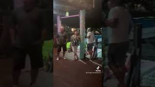 Caribbean Karaoke Fun Dance Party On Roatan Happy Harrys Over The Water Restaurant Bar