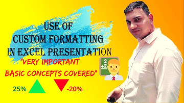 SMART Ways to use Custom Formatting in excel presentation