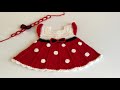 👗Bayramlık Bebek Elbisesi /Elbise Modelleri/Minnie Mause Dress / Prenses Bebek Elbisesi Tığ İşi