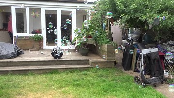 New GIANT BUBBLE MACHINE! Teaser vid with appearance by Bubble Boy!