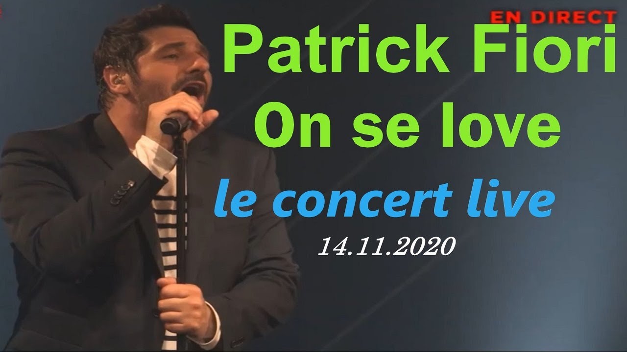 Patrick Fiori. On se love le concert live a l'Apollo Theatre (14.11.2020)