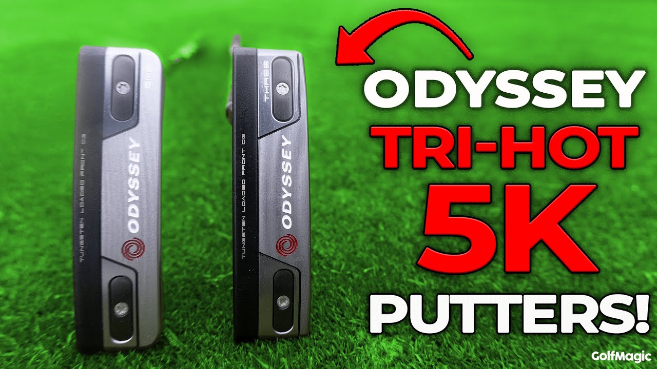 ODYSSEY TRI-HOT 5K THREE PUTTER 34 IN STROKE LAB 3GEN RED | SidelineSwap