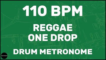 Reggae One Drop | Drum Metronome Loop | 110 BPM