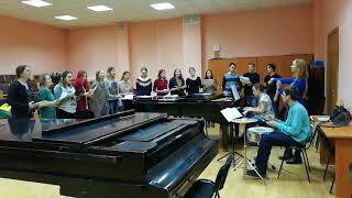 Jam Sound Choir - Jingle Bells [The Barberettes cover] (rehearsal)