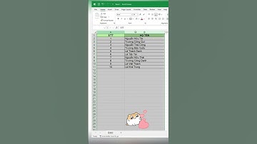 Cách tự động định dạng dòng và cột trong excel