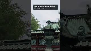Free to enter. ¥700 to get close.