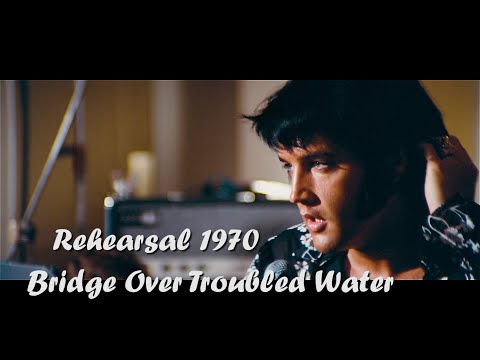 ELVIS PRESLEY Rehearsal 1970 Las Vegas Bridge Over Troubled Water 4K