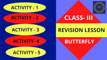 Class 3 Revision Lesson Activity  (1 -5)