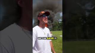 Stunt Gone Wrong  Car Fire Panic!