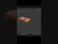 Learning Blender Everyday Challenge Day 6 - Minecraft Bed