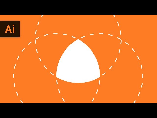 How to Make a Reuleaux Triangle with Rounded Edges | Illustrator Tutorial