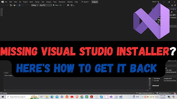 Missing Visual Studio Installer? Here