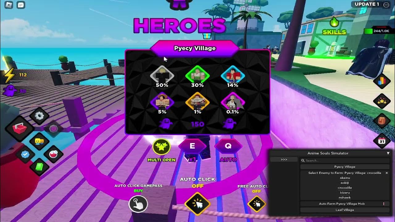 Anime Souls Simulator Roblox Script YouTube