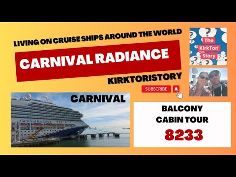 Our WELCOMING Balcony Cabin 8233 on Carnival Radiance (AFT Room Tour)