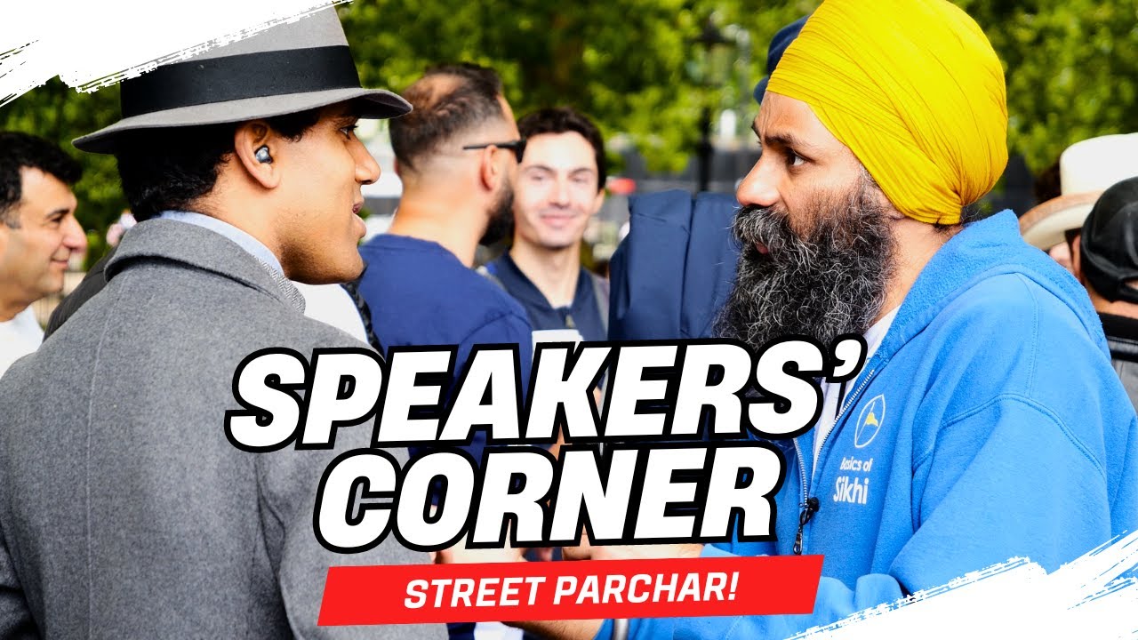 Agnostic Omani man questions Sikh | Street Parchar Speakers' Corner Hyde Park