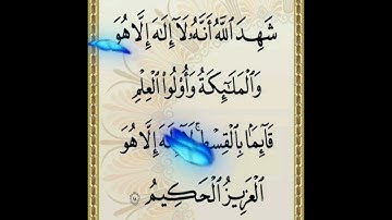 سورة آل عمران الآية ( 18 )