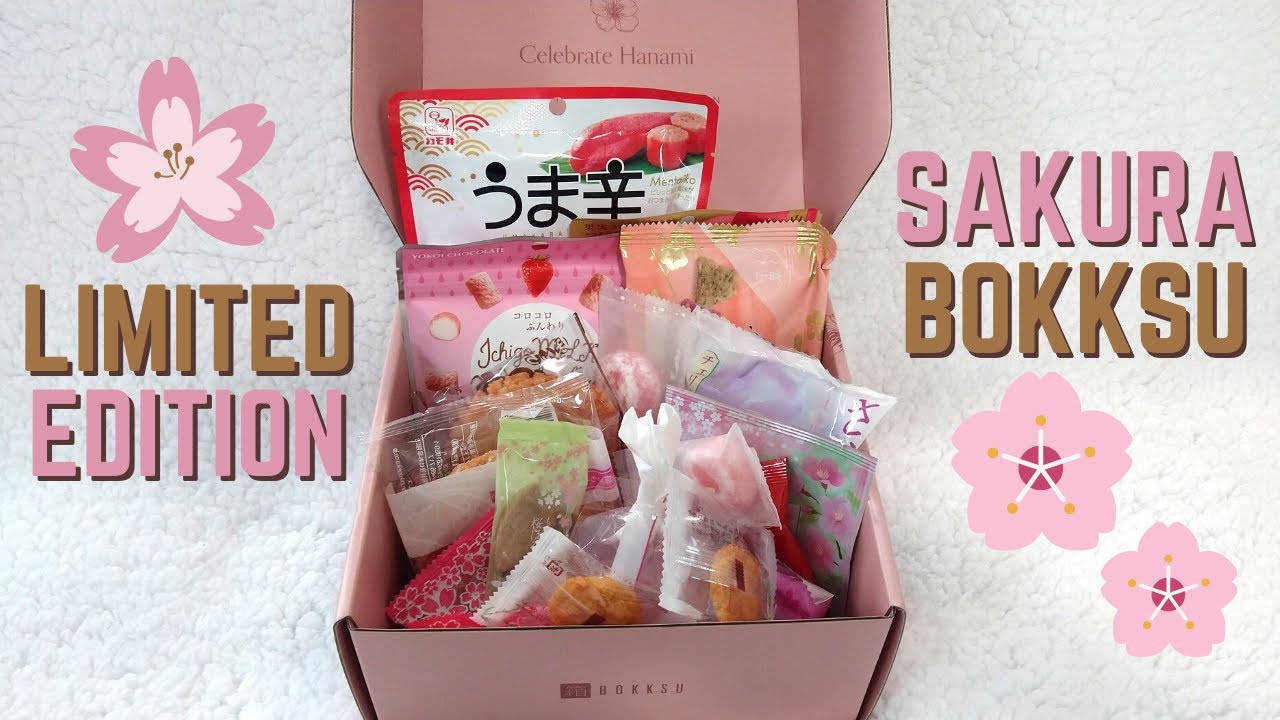 BOKKSU Unboxing: Limited Edition 2022 Sakura Japanese Snack Box 