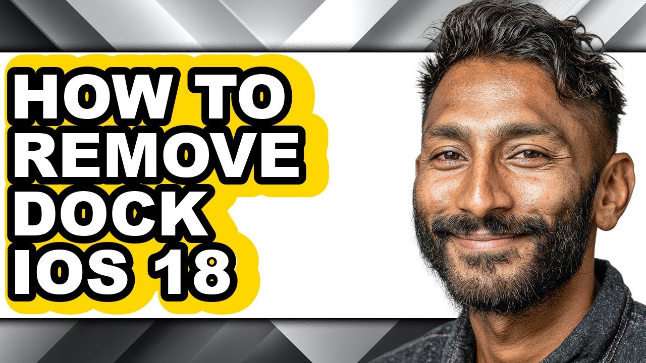 How to Remove Dock Ios 18 (full Guide)