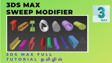 SWEEP MODIFIER || 3DSMAX TUTORIAL IN TAMIL || SMT ||
