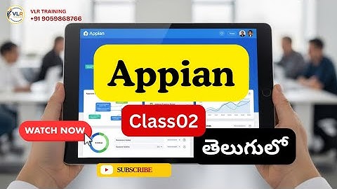 Appian Class 02 in Telugu vlr training +91 9059868766 16 Dec2025
