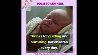 A Poem for Mothers -#shorts #shorts poem #shorts mothers #shorts prenatal