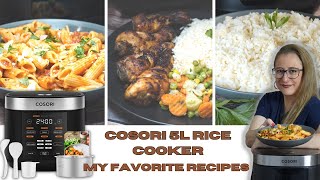 Cosori rice cooker | Presentation with 3 recipes | cooking | YasiKocht | Episode 185