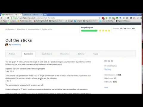 HackerRank | Cut