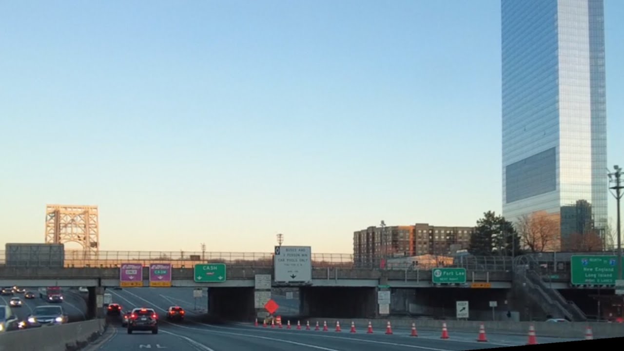 New Jersey(Fort Lee) to New York(Queens) Jan 23 2021, Driving through
