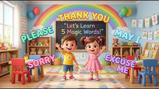5 Magic Words for Kids | Good Manners for Preschool Children | Tiny Tots Learning