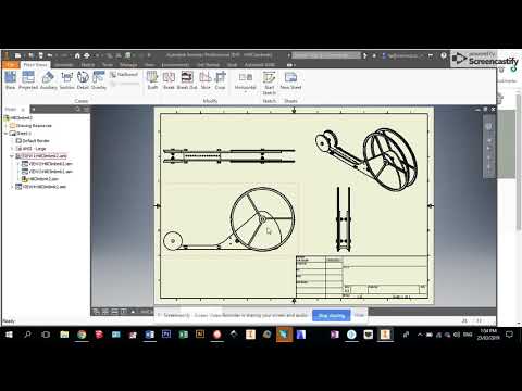 Inventor Assembly to Working Drawing