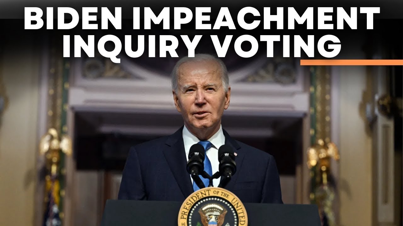 Joe Biden LIVE | House Republicans Vote To Approve Impeachment Inquiry ...