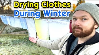 3 Steps to Drying Clothes Outside During Winter