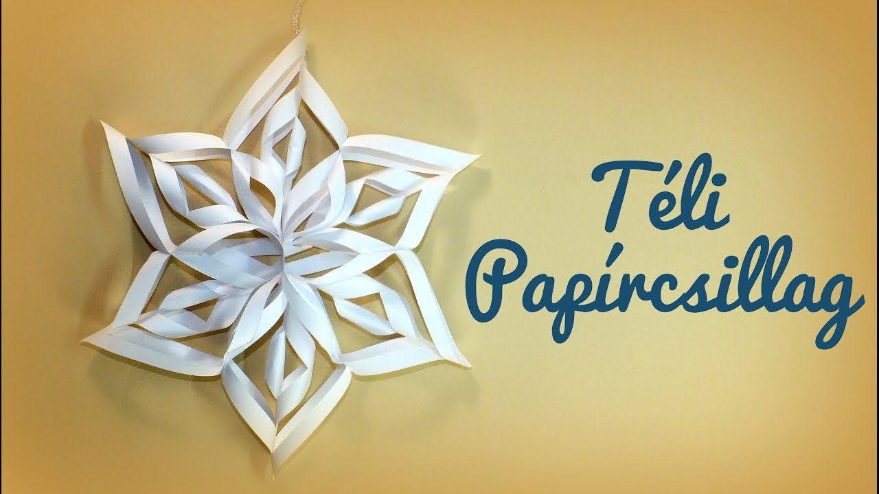 Papírcsillag készítése - Téli dekorációs ötlet - YouTube | Diy classroom,  Christmas decorations, Winter christmas