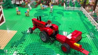 Custom LEGO Tractor, Red Massey Ferguson design for my farm.  screenshot 1