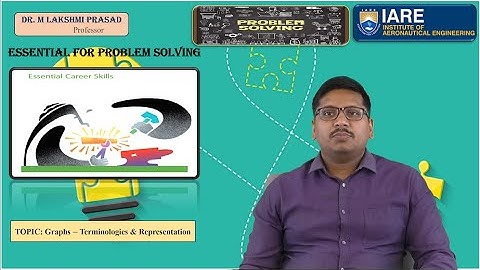 Graphs – Terminologies & Representation by Dr. M Lakshmi Prasad