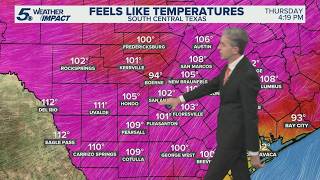Heat Advisory continues as Bertha brings overnight rain chances to South Texas | KENS 5 Weather Impa